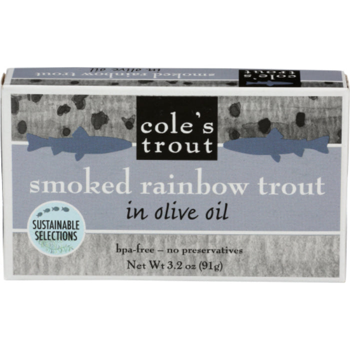 COLES TROUT SMOKED 3.2 OZ - Pack of 10