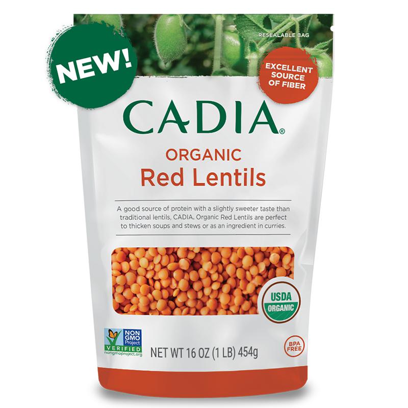 Cadia Red Lentils Dry, 16 oz