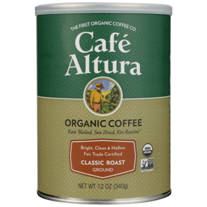 Cafe Altura - Organic Fair Trade Classic Ground Coffee  , 12 oz