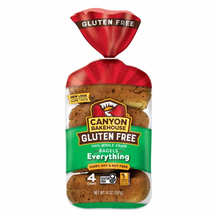 Canyon Bakehouse - Bagel Everything Gluten-Free, 14 oz - Pack of 6