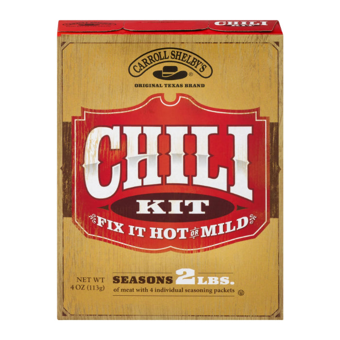 Carroll Shelby - Chili Texas Kit 3.65 Oz - Pack Of 8