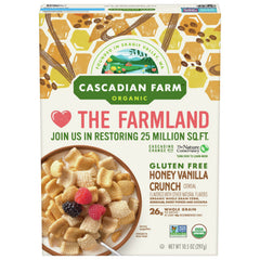 Cascadian Farm's - Gluten-Free Honey Vanilla Crunch, 10.5 Oz - Pack Of 12