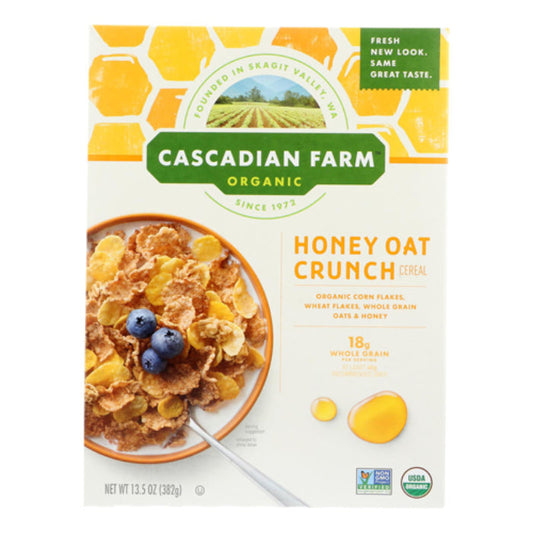 Cascadian Farm - Cereal Honey Oat Crunch, 13.5 Oz - Pack Of 10