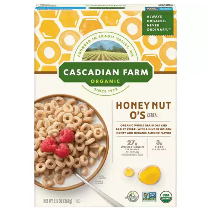 Cascadian Farm - Cereal Honey Nut O 9.5 Oz - Pack Of 12