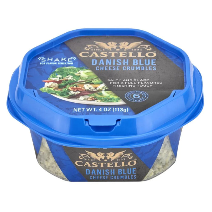 Castello - Cheese Blue Cup Crumbles, 4 Oz - Pack Of 6