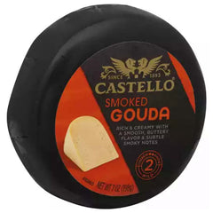 Castello - Cheese Gouda Smoked Extra-Wide Round, 7 Oz - Pack Of 12