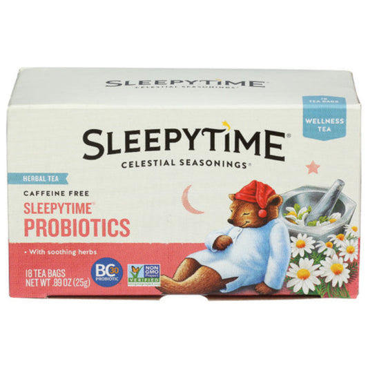 Celestial Seasonings - Tea Sleepytime + Probiotic, 18 BG - Pack of 6