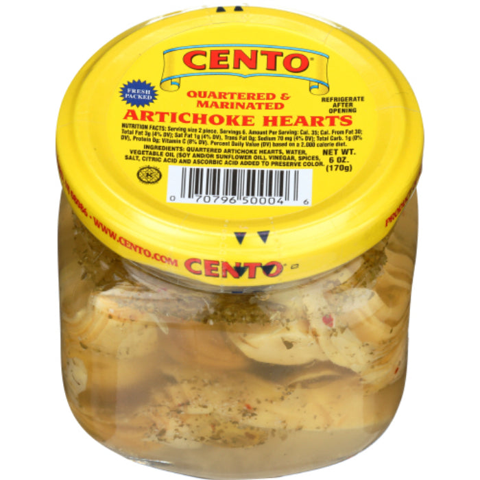 Cento - Marinated Artichoke Hearts, 6 OZ - Pack of 12