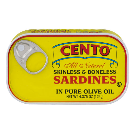 Cento - Sardines in Soybean,4.37 OZ - Pack of 25