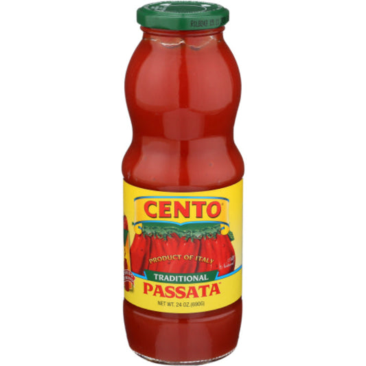 CENTO - TOMATO PASSATA PUREE, 24 OZ - Pack of 6