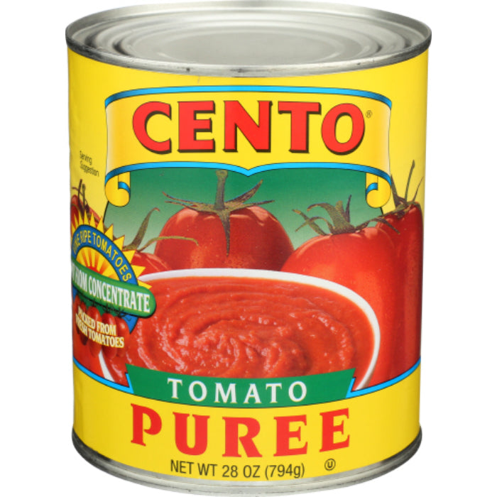 CENTO - TOMATO PUREE, 28 OZ - Pack of 12