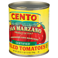 Cento - Tamato San Marzano, Peeled Basil, 28 OZ - Pack of 12