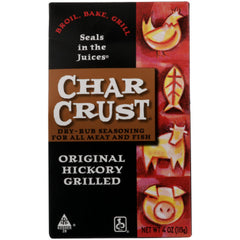 Char Crust - Rub Seasoning Hickory Original, 4 oz - Pack of 6