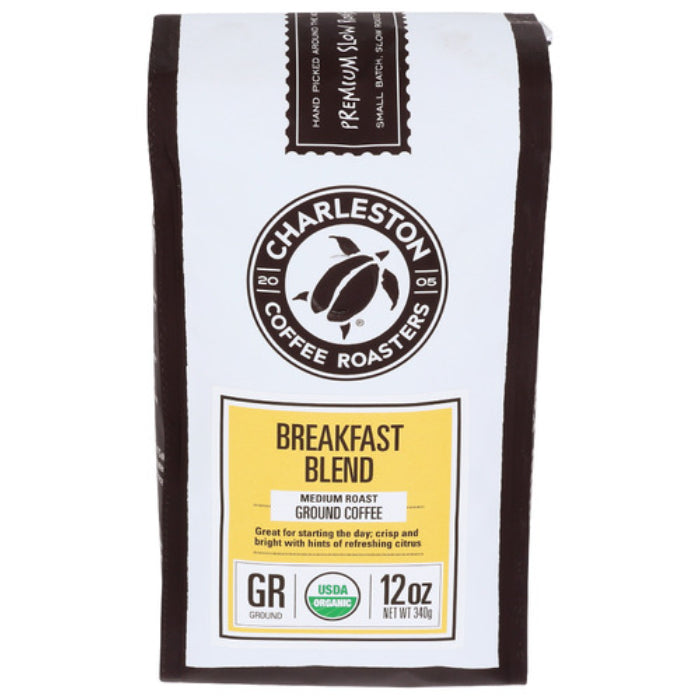 Charleston Coffee - Roasters Breakfast Blend G round, 12 OZ - Pack of 6