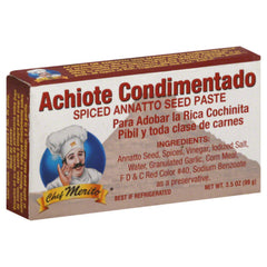 CHEF MERITO SSNNG ACHIOTE PASTE 3.5 OZ - Pack of 12