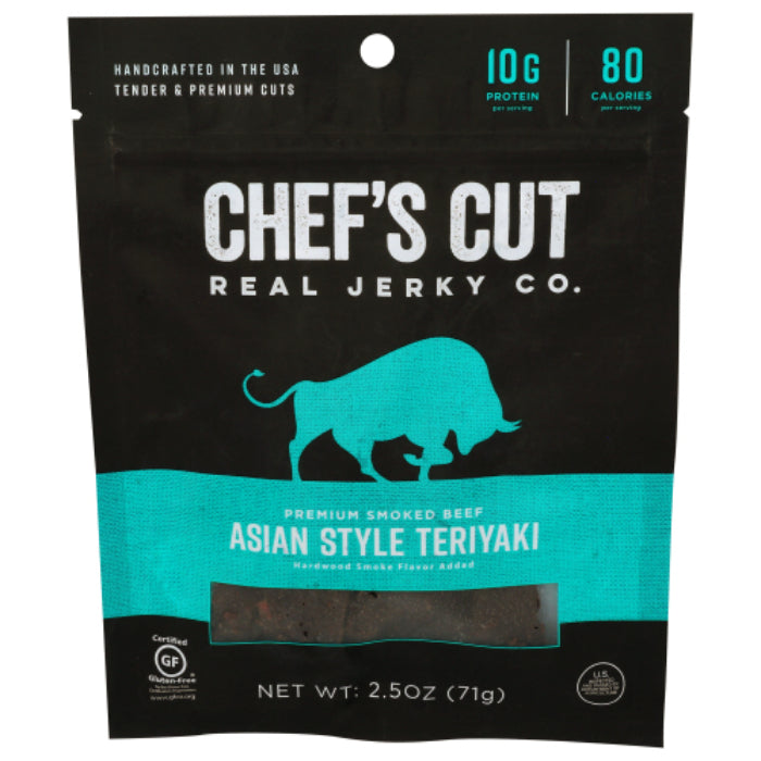 Chef's Cut - Jerky Real Steak Ahi Teryaki, 2.5 OZ - Pack of 8