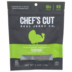 CHEFS CUT - JERKY TURKEY TERIYAKI 2.5 OZ - Pack of 8