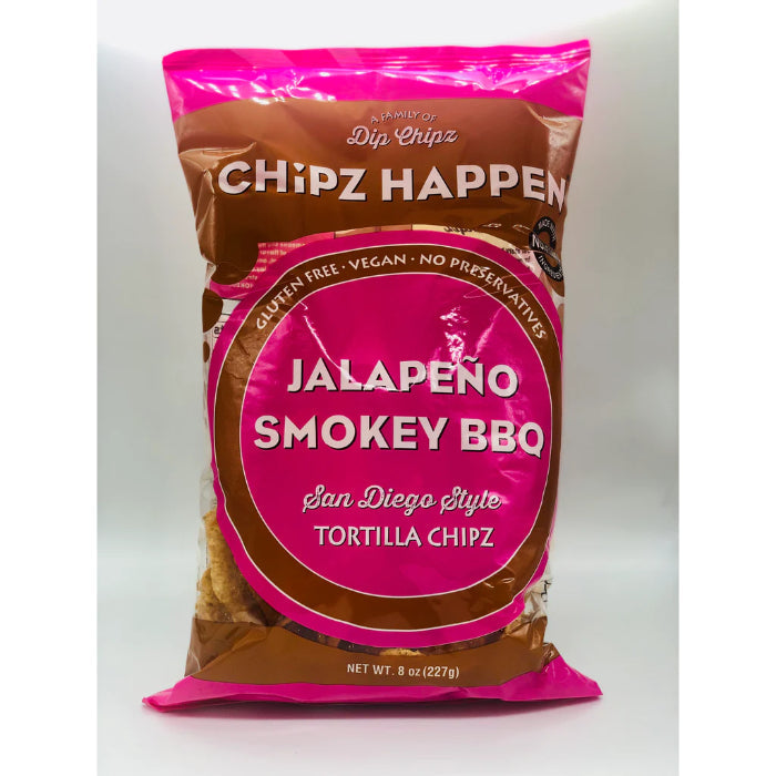 CHIPZ HAPPEN - Chips Jalapeno Smky BBQ 8 OZ - Pack of 12