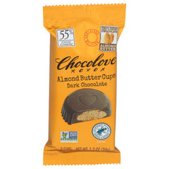 Chocolove's - Almond Butter Cups in Dark Chocolate, 1.2 OZ - Pack of 10