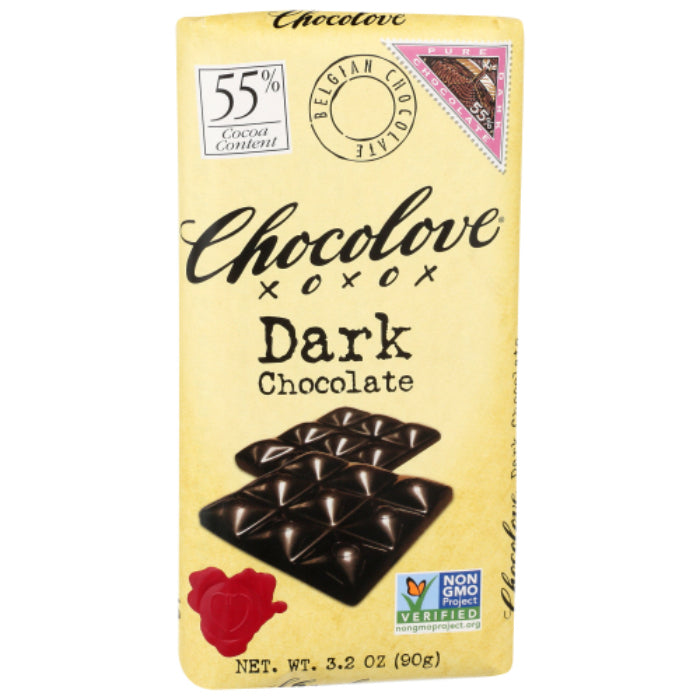 CHOCOLOVE - CHOC BAR DRK 3.2 OZ - Pack of 12