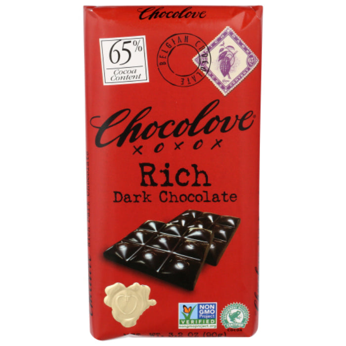 Chocolove - Dark Chocolate Rich Bars, 3.2 OZ - Pack of 12