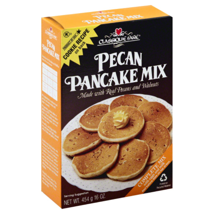 CLASSIQUE FARE - MIX PANCAKE PECAN 16 OZ - Pack of 6