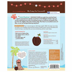 Coco Therapy - Organic Coconut Chips - Raw Coconut, 6oz - back