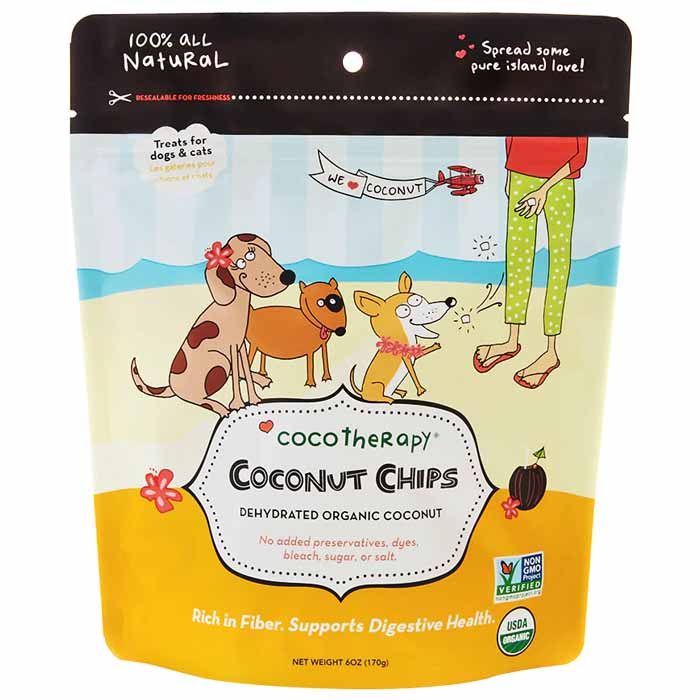 Coco Therapy - Organic Coconut Chips - Raw Coconut, 6oz