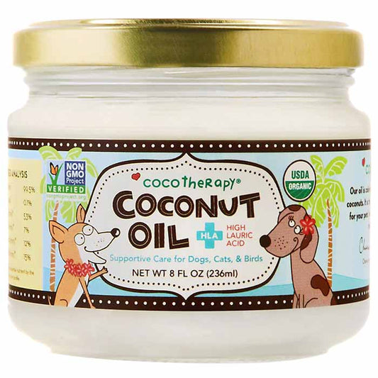 Coco Therapy - Organic Virgin Coconut Oil (Human Grade), 8oz