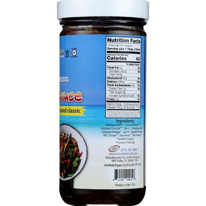 Coconut Secret - Coconut Aminos Hoisin Sauce - back