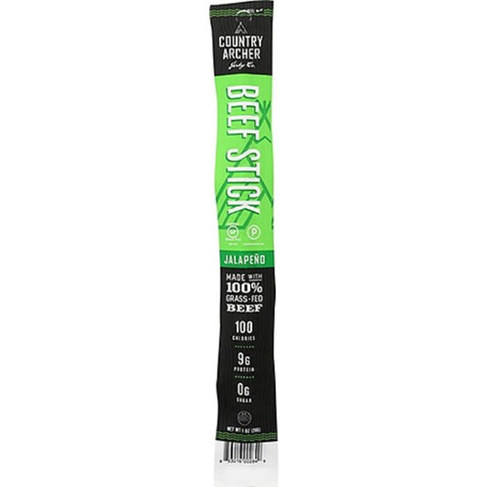 Country Archer - Beef Stick Jalapeno 1 Oz - Pack Of 18