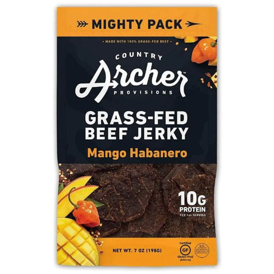 Country Archer - Jerky Beef Mango Habanero, 7 Oz - Pack Of 8