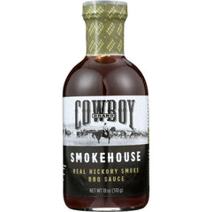 Cowboy Charcoal Sauce Bbq Hickory Smoke 18 Oz - Pack Of 6