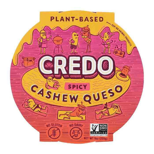 Credo - Spicy Cashew Queso, 9oz - Front