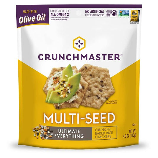 Crunchmaster Cracker Mlti Seed Evrythn 4 Oz - Pack Of 12