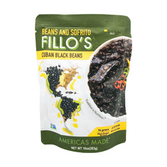 Cuban Black Beans - Beans and Sofrito Fillo’s - 10oz
 | Pack of 6 - PlantX US