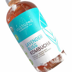 Cultured Kombucha Co - Tea Kombucha Lavender, 16fo  Pack of 12