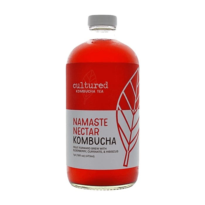 Cultured Kombucha Co - Tea Kombucha Nectar Namas, 16fo  Pack of 12