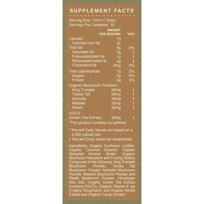 Cymbiotika - Longevity Mushrooms Liposomal, 16oz (back)