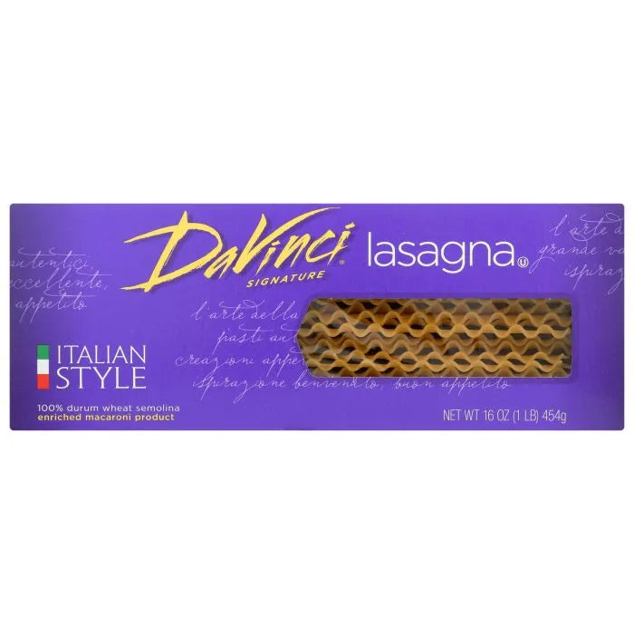 Davinci - Lasagna Pasta, 16 OZ - Pack of 12