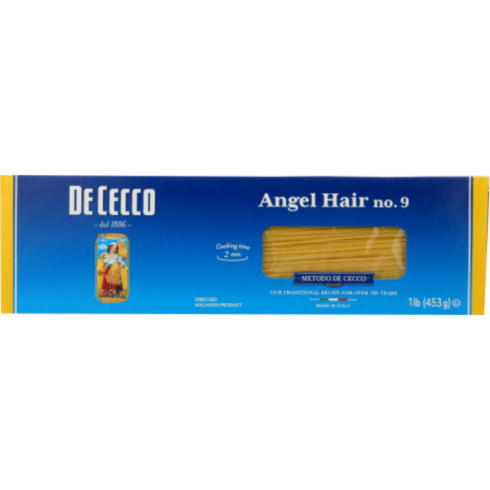 DE CECCO PASTA ANGEL HAIR 16 OZ - Pack of 20