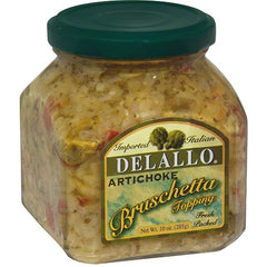 DELALLO - BRUSCHETTA ARTICHOKE 10 OZ - Pack of 6