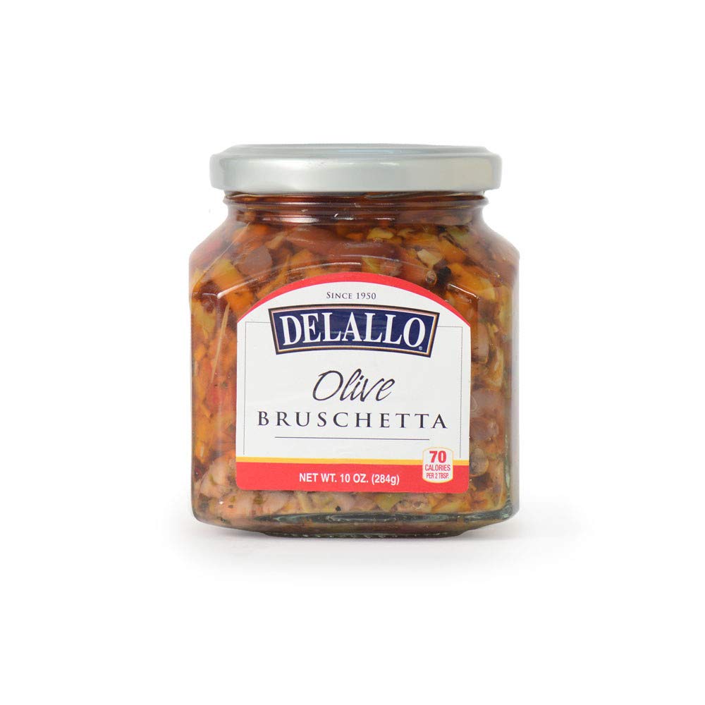 DELALLO - BRUSCHETTA OLIVE 10 OZ - Pack of 6