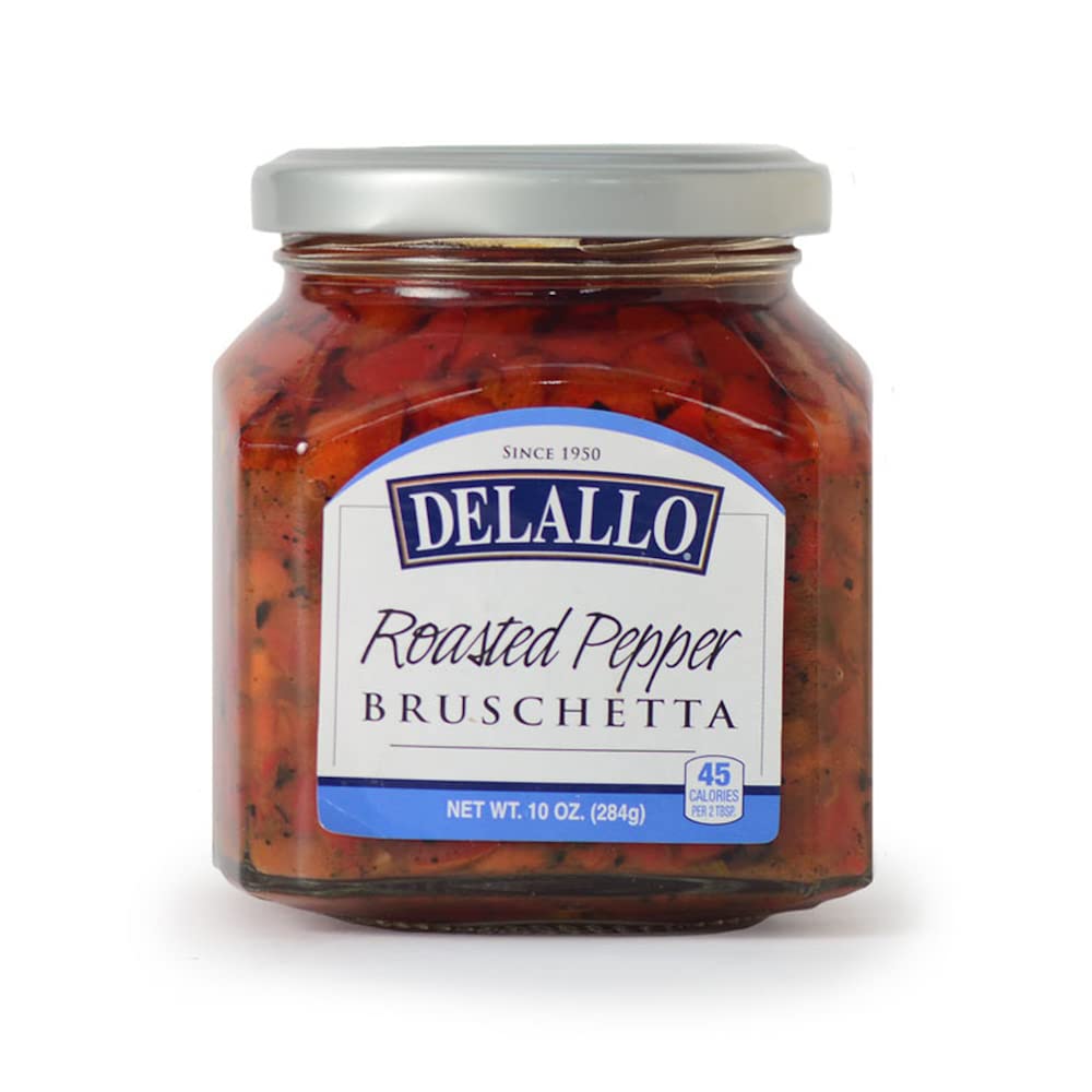 DELALLO - BRUSCHETTA RSTD PPPR 10 OZ - Pack of 6