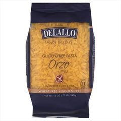 DELALLO - PASTA GF CRN&RCE ORZO 12 OZ - Pack of 12