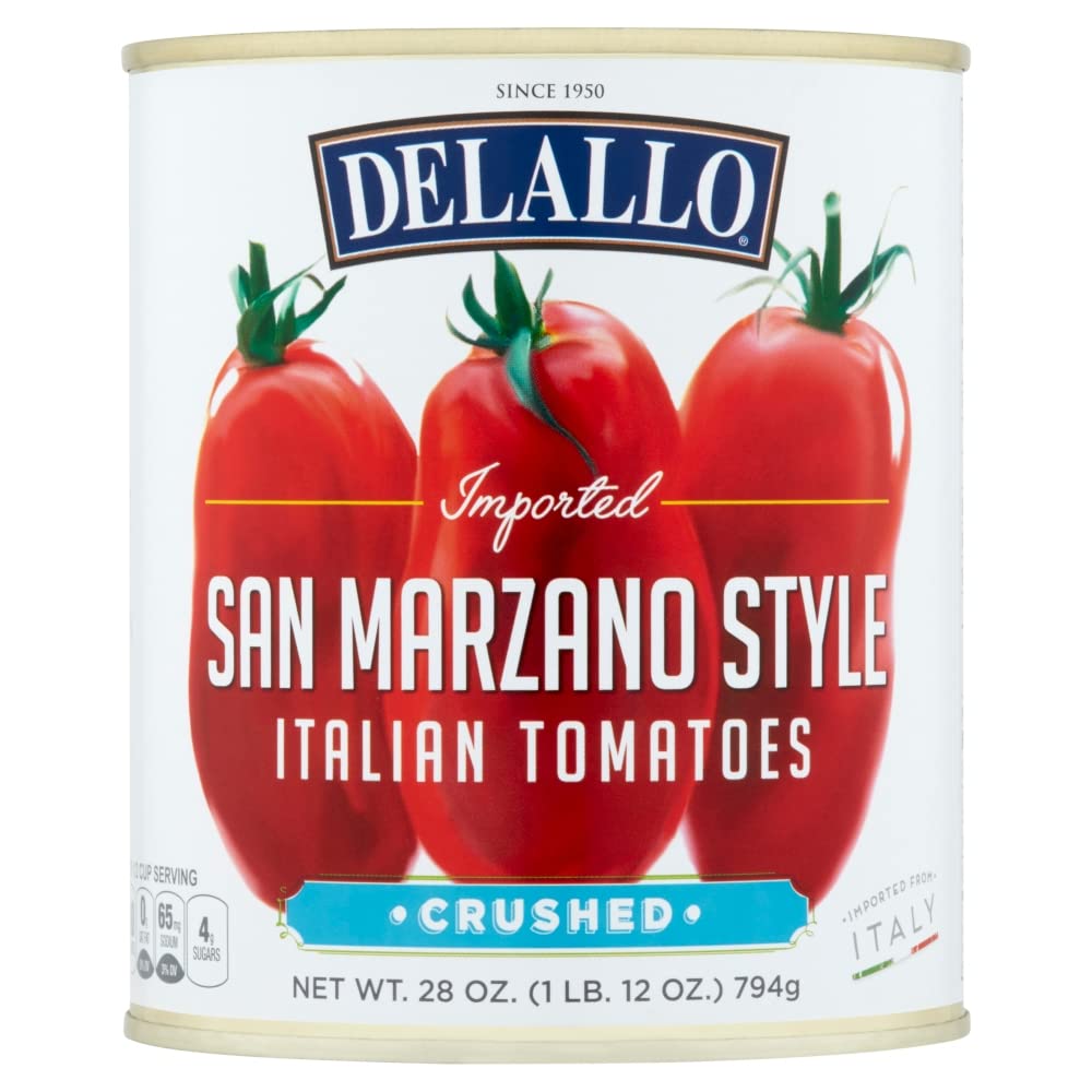 DELALLO - TOMATO CRUSHED SAN MRZANO 28 OZ - Pack of 12