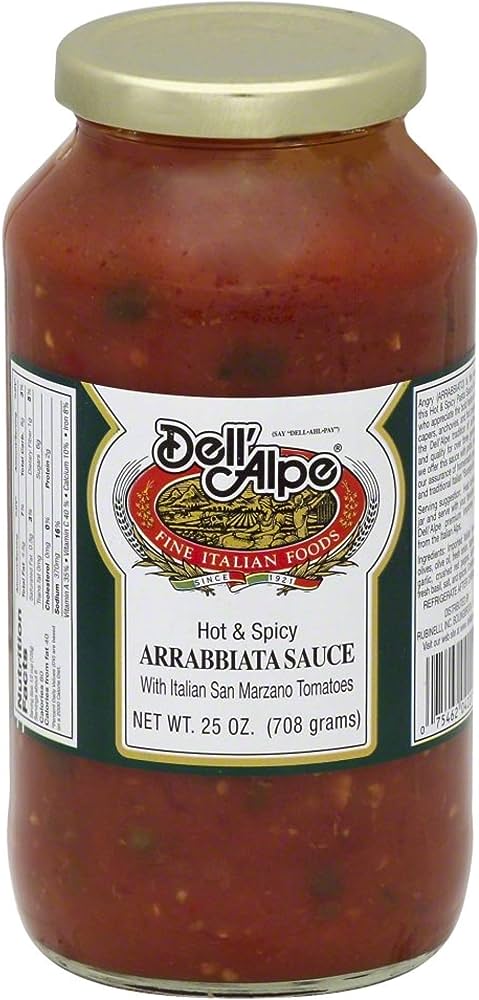 DELL ALPE - SAUCE ARRABBIATA 25 OZ - Pack of 6