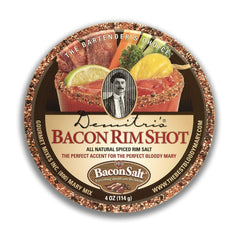 Demitri’s - Bacon Flavored Rim Salt, 4 oz - Pack of 8