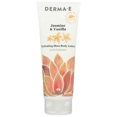 DERMA E - Hydrating Shea Body Lotion (Jasmine & Vanilla), 8oz - front