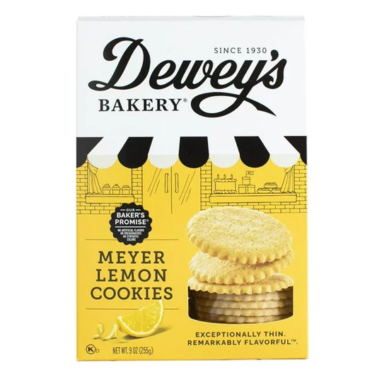 DEWEYS - COOKIE MORAVN MEYER LEMON 9 OZ - Pack of 6